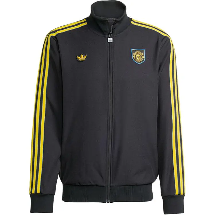 Adidas Originals Jackets Men's Black Stand Collar Moderate