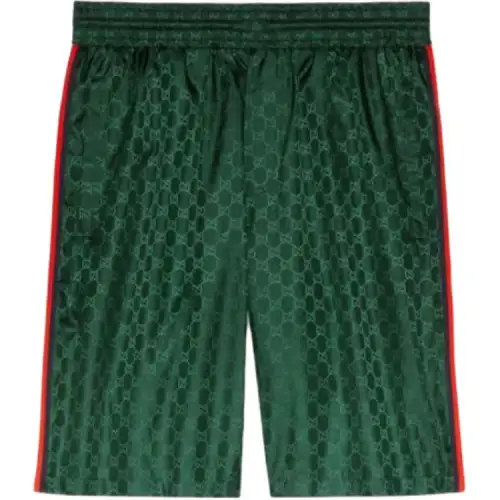 GUCCI Casual Shorts Men's Green Moderate
