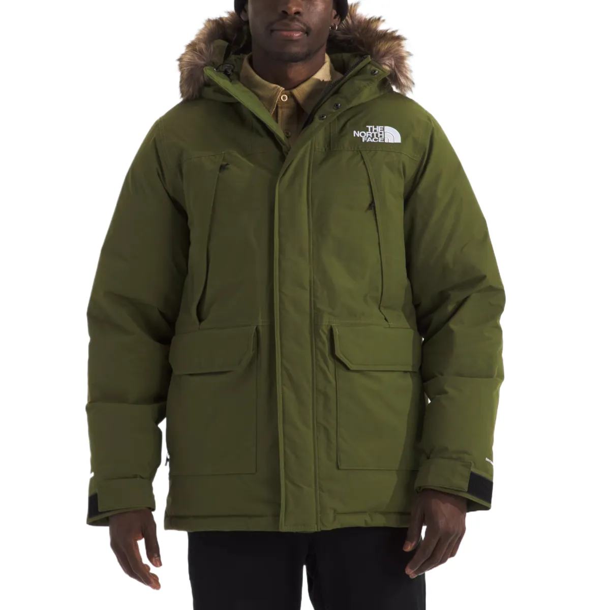 The North Face faux-fur hooded jacket