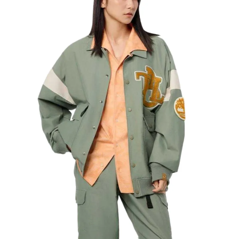 Timberland Jackets Women's Light Green Lapel Moderate Other