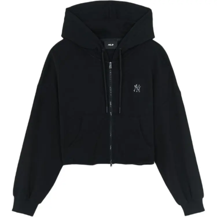 MLB Jackets Women's Black Hooded (Non-detachable) Moderate