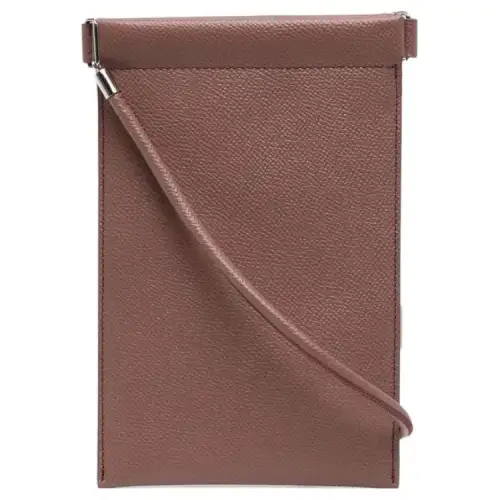 Maison Margiela Calfskin Cell Phone Pouch Regular Men's Brown
