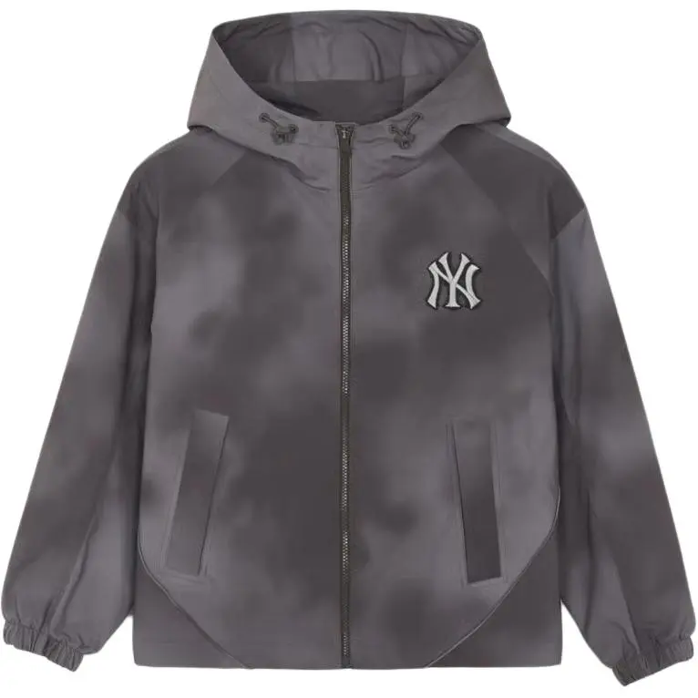 MLB Jackets Unisex Light Charcoal Gray Hooded (Non-detachable) Moderate