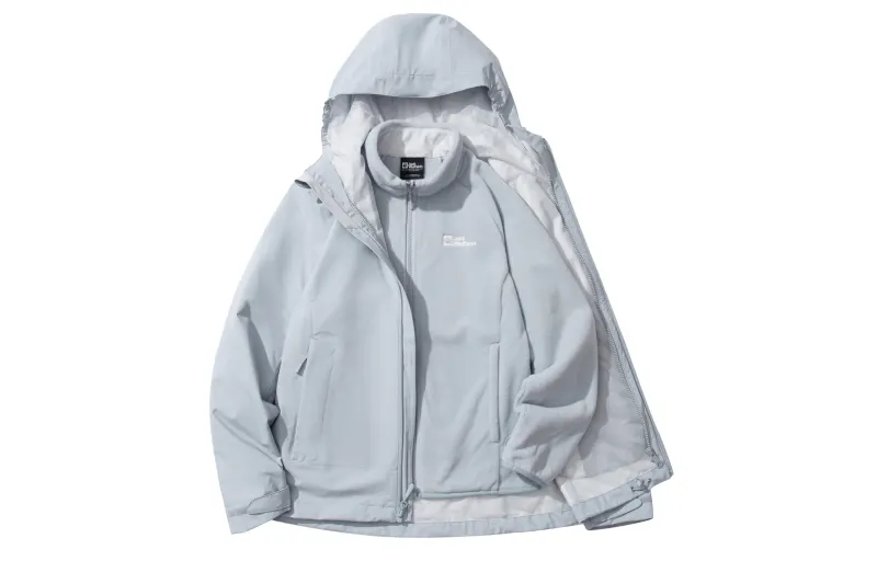 Sports keep warm removable velvet liner, waterproof windproof jacket, three-in-one