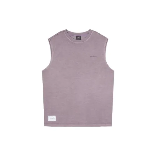 New Balance Tank Tops Unisex Dark Purple Crew Neck Moderate Straight Fit
