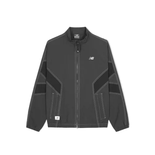 New Balance Jackets Men's Gray Stand Collar Moderate Other