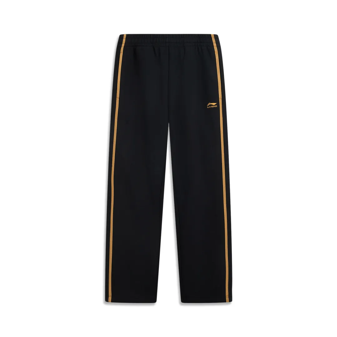 Li Ning Sports Life Collection Fleece Lined Thermal Loose Fit Fashion Versatile Casual Embroidery Letter Sweatpants