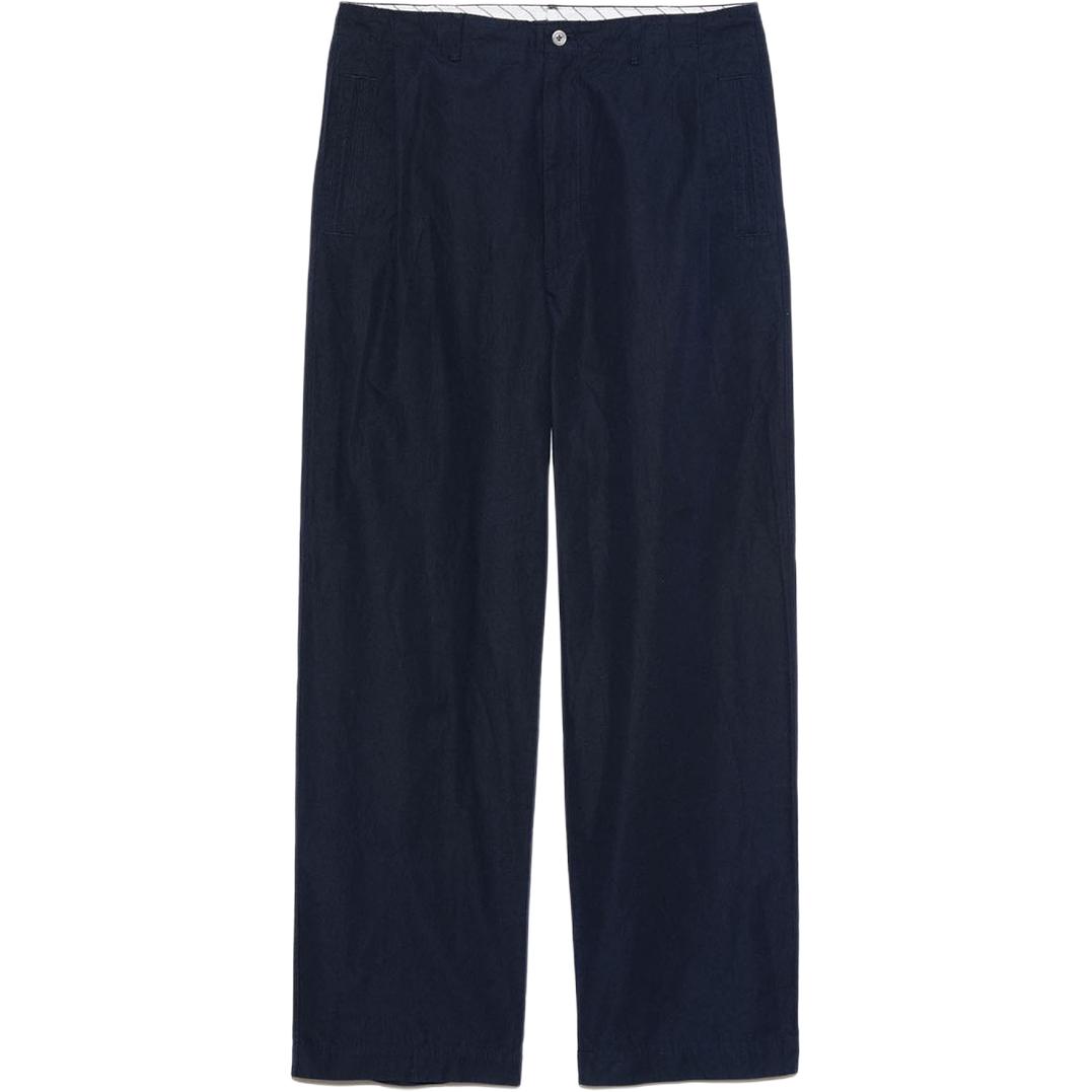 Мужские штаны nanamica SS25 Tuck Club (синие)