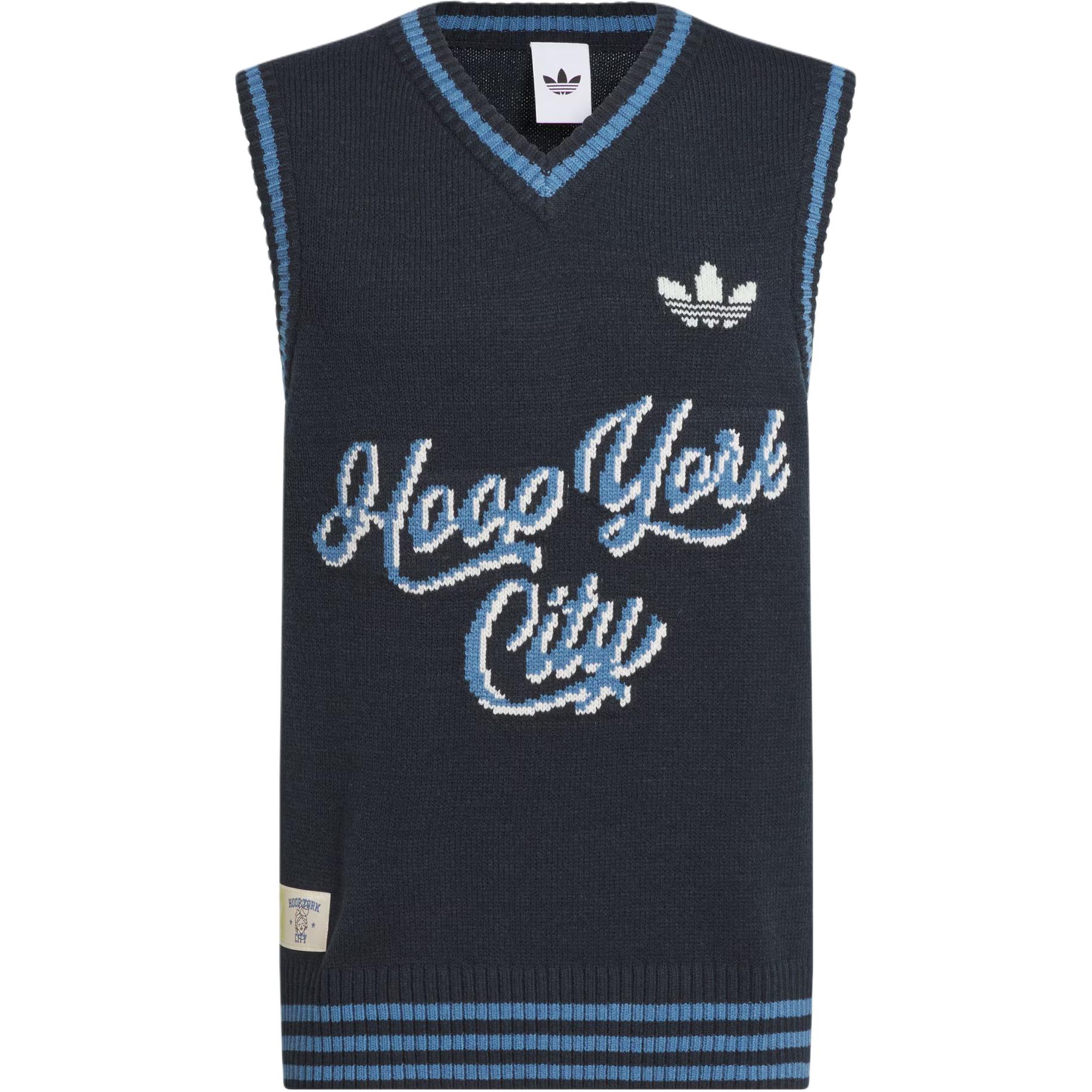 Жилет adidas adidas originals x HOOP YORK CITY SWEATER VEST (синий)