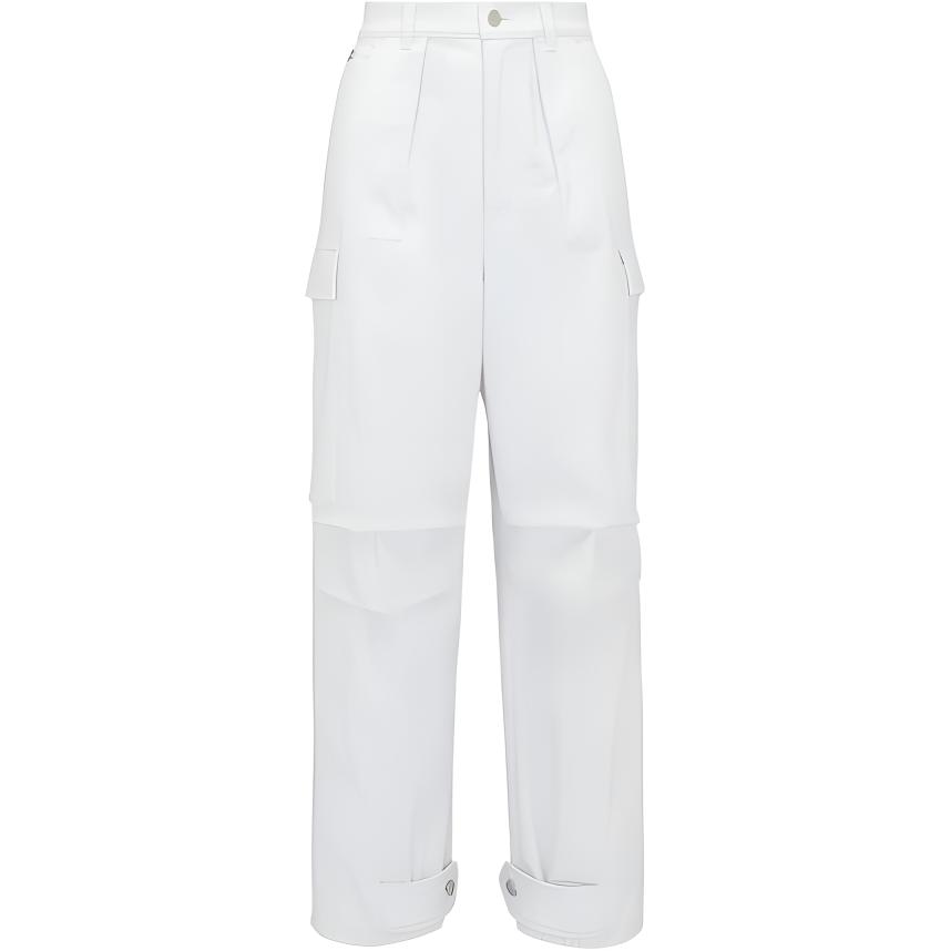 Женские штаны Alexander McQueen Military Cargo (белые)
