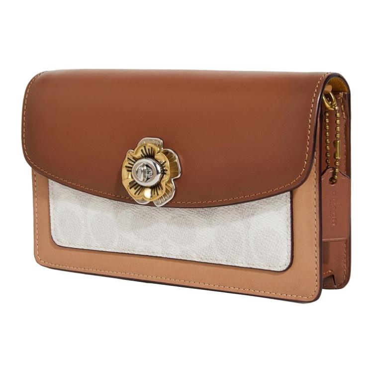 Женская сумка COACH Parker 19 (коричневая) — фото 3