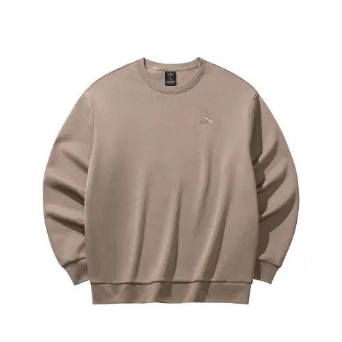 ANTA Sweatshirts Men's Linen Grey 5 Crew Neck Moderate