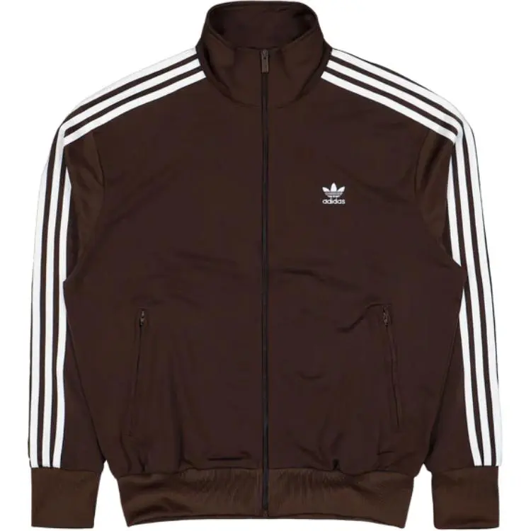 Adidas Originals three-stripe high-neck track jacket