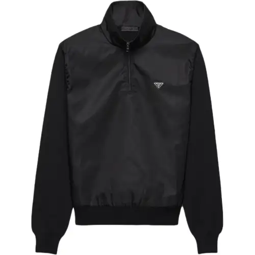 PRADA Superfine Wool Half zipper Sweater