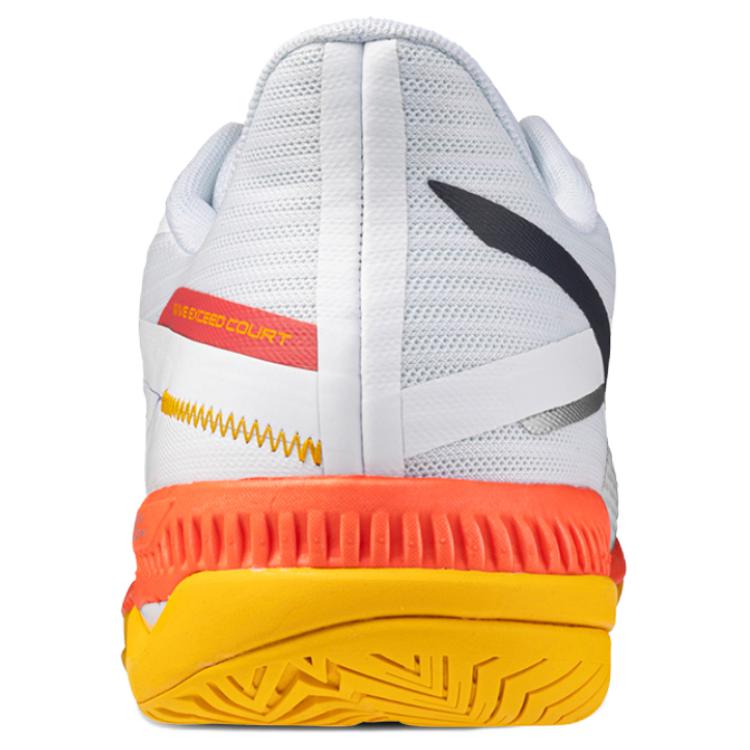 Mizuno WAVE EXCEED COURT Cushioning Slip Resistant Abrasion Resistant Low top Tennis Shoes Unisex White Orange