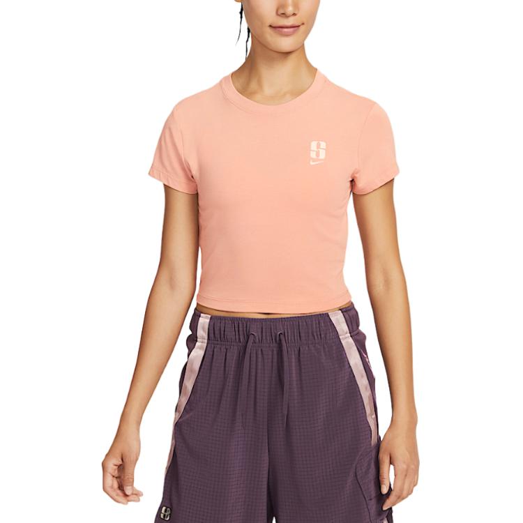 Nike Sabrina Sabrina Ionescu neutral style versatile series round neck slim pullover short sleeve SS25 regular T-shirt women's style