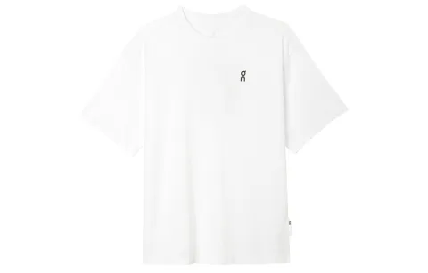 On Drop Shoulder Sleeve T Shirt Unisex White