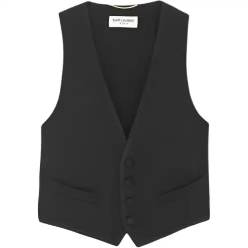 SAINT LAURENT SS24 Vest Women's Black
