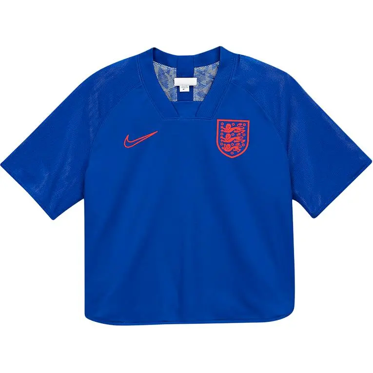 Nike T-Shirts Women's Blue V-neck Moderate Straight Fit