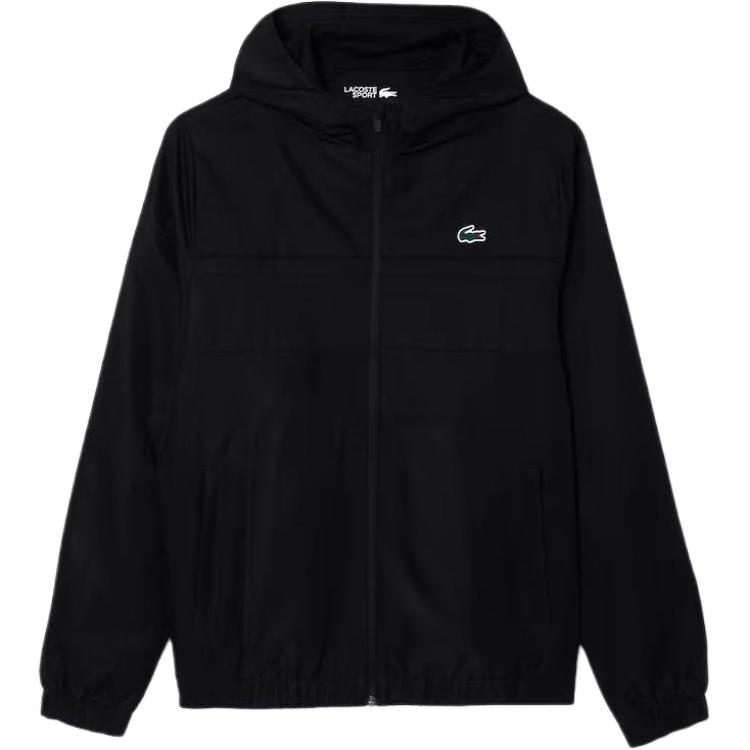 Мужская куртка LACOSTE Hooded Jacket (черная)