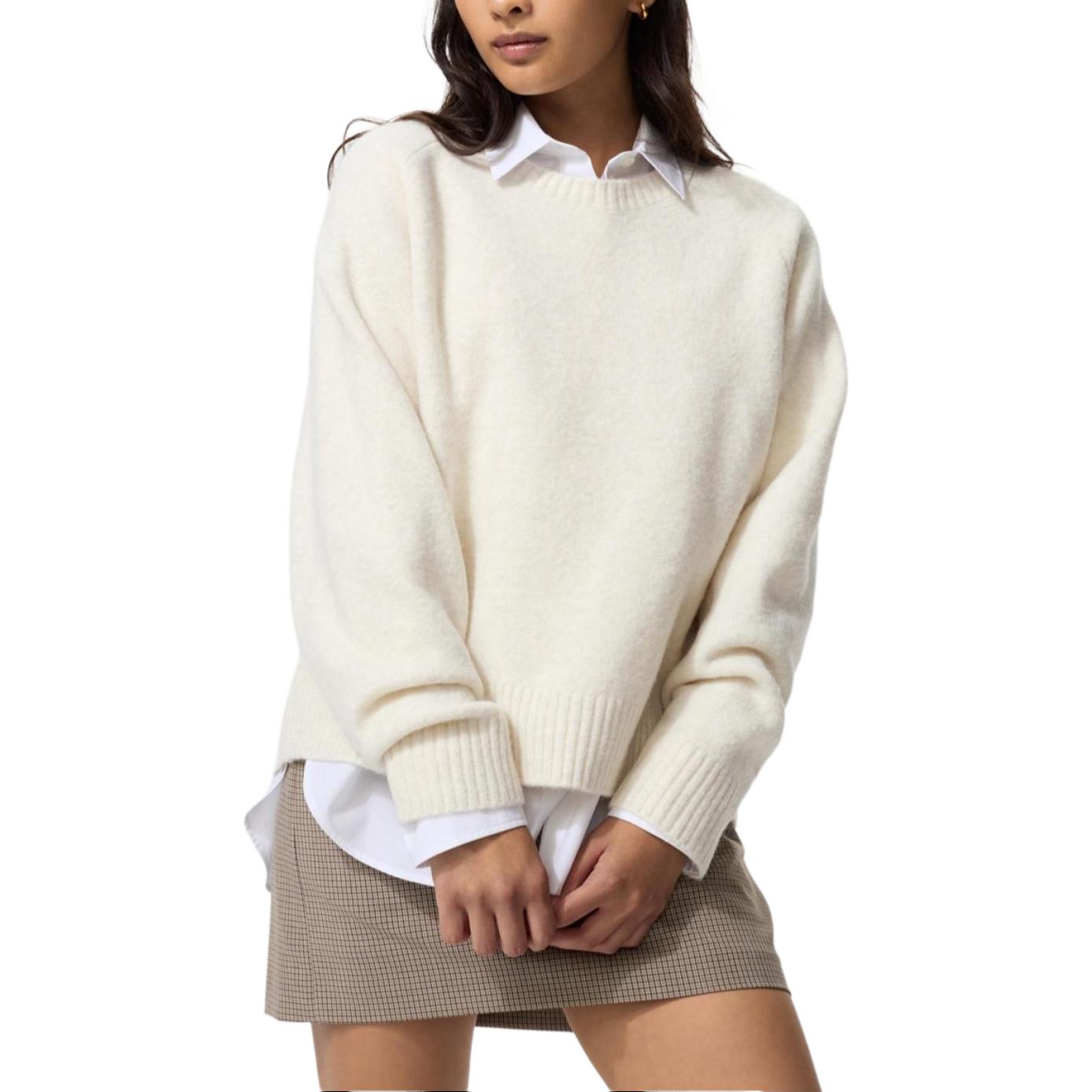 Женский свитер UNIQLO Souffle (бежевый)