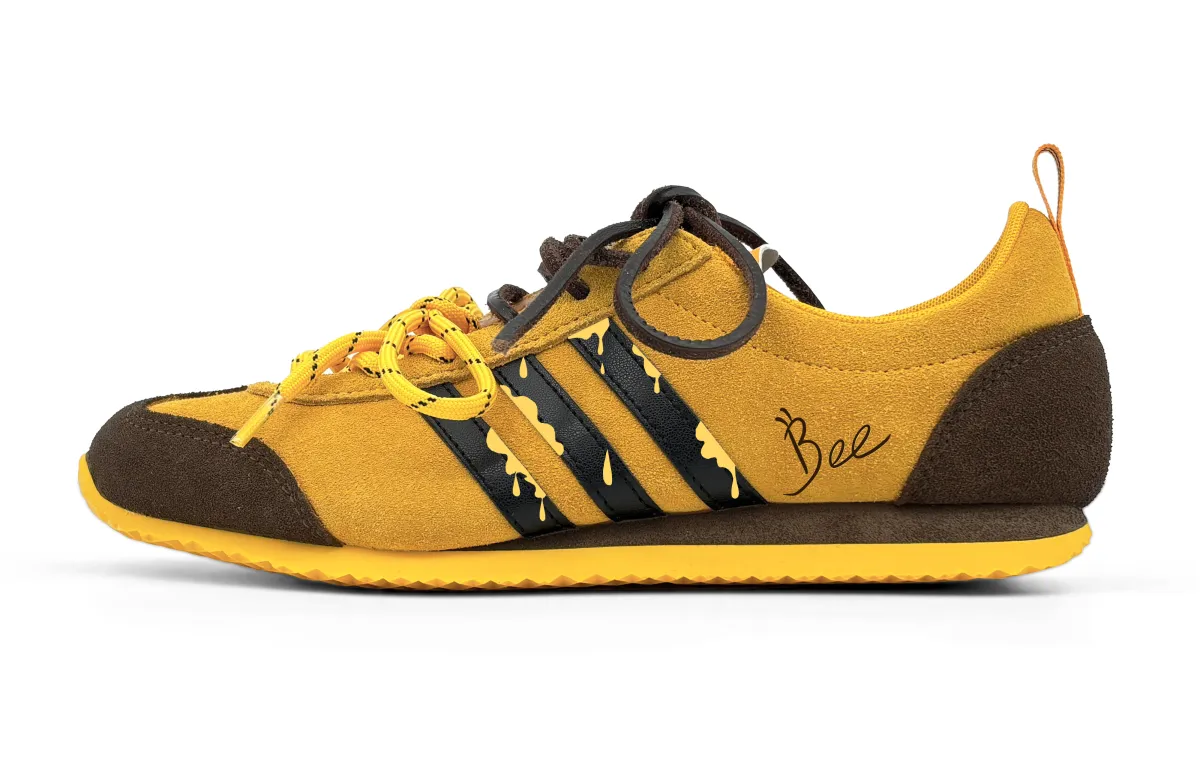 Adidas VS JOG 2.0 ''Bee Babo'' Abrasion Resistant Abrasion Resistant Low top German Army Trainers Unisex Yellow Brown