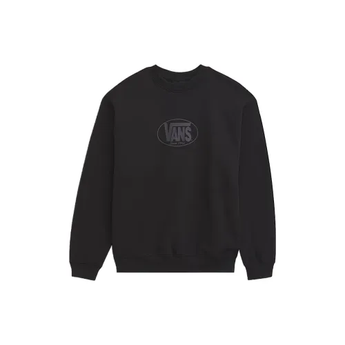 Vans Sweatshirts Men's Black Crew Neck Moderate Regular