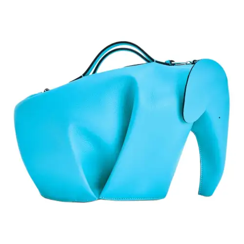 LOEWE Elephant Bag Large Cyan