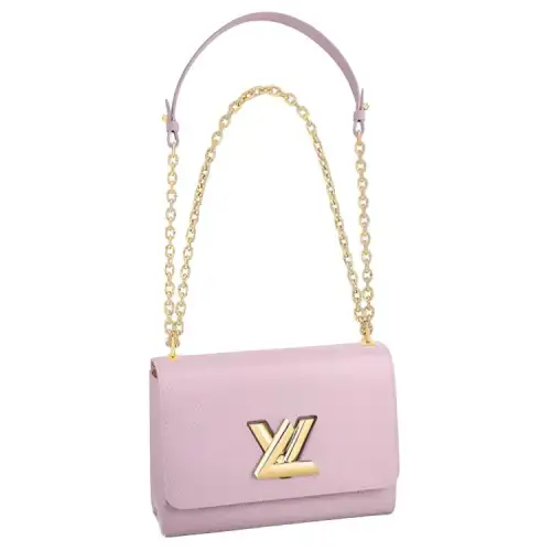 LOUIS VUITTON Twist MM Epi Grain Cow Leather Crossbody Bags Medium Women's Pink