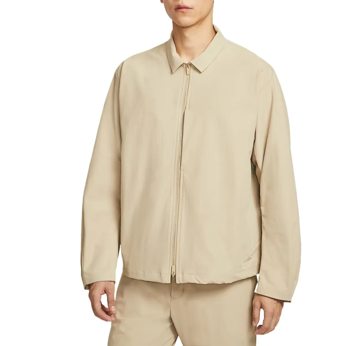Nike Dri-Fit Jackets Men's Khaki Lapel Moderate Other