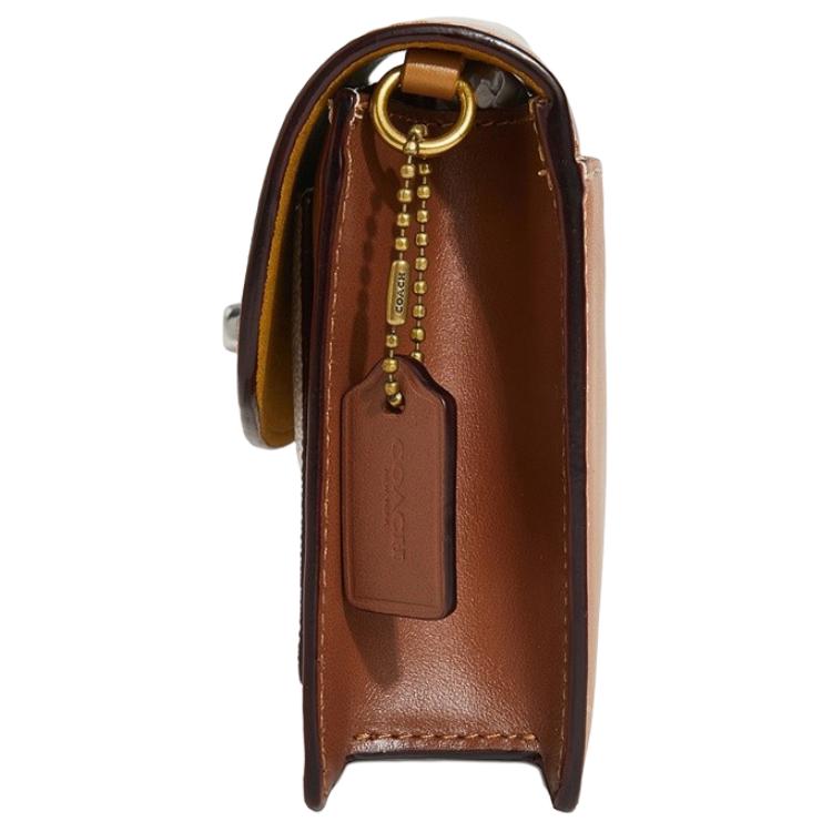Женская сумка COACH Parker 19 (коричневая) — фото 4