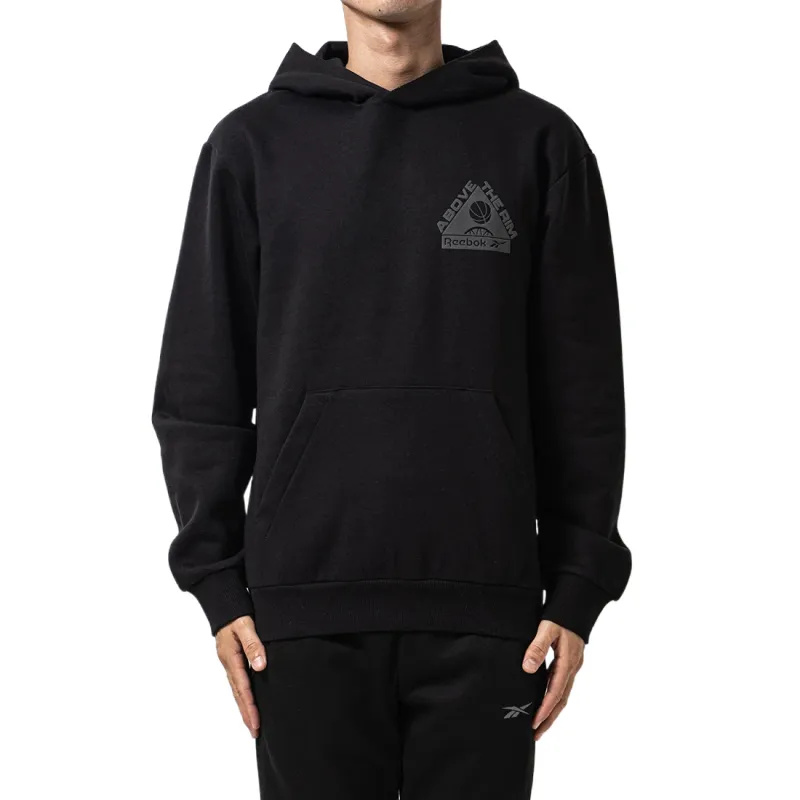 Reebok Sweatshirts Men's Black Hooded Moderate Regular
