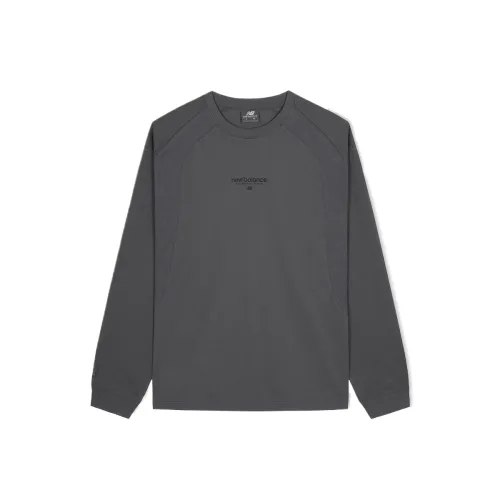New Balance Sweatshirts Men's Gray Crew Neck Moderate Regular