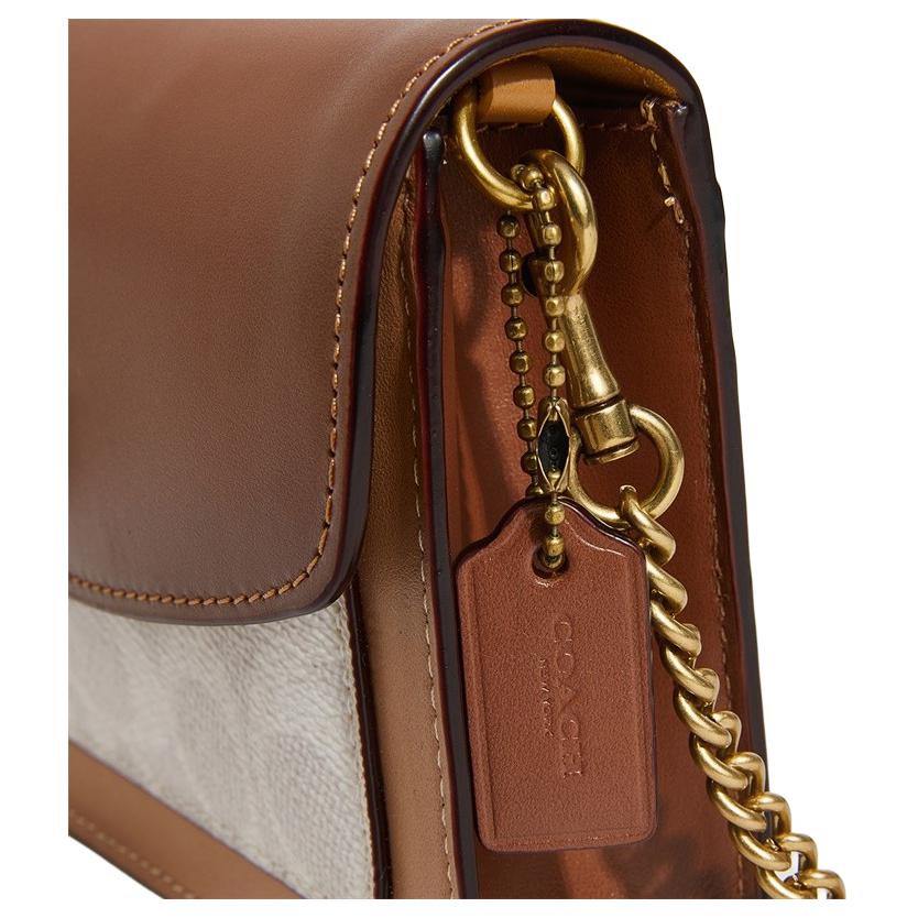 Женская сумка COACH Parker 19 (коричневая) — фото 8