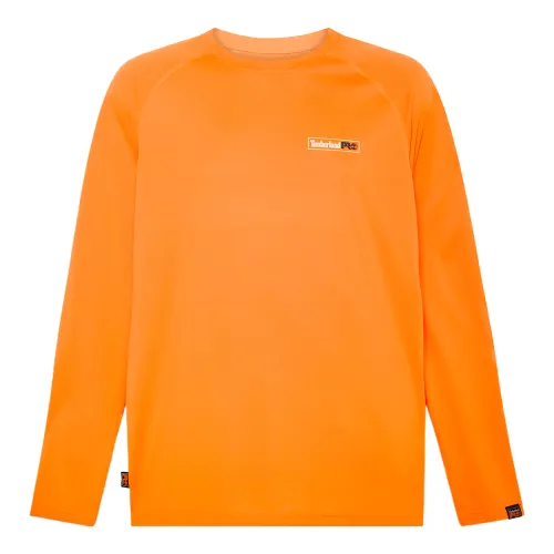 Timberland PRO T Shirts Men's Orange Crew Neck