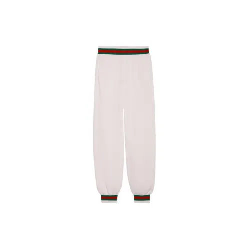 GUCCI SS24 Knitted Sweatpants Women's Ivory White