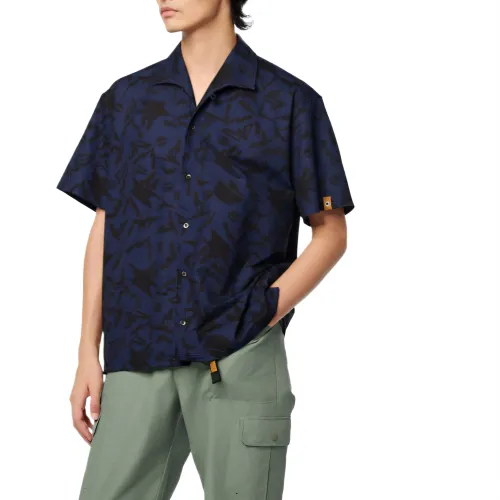 Timberland Shirts Men's Blue Lapel Moderate