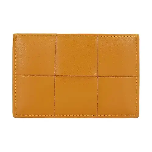 Bottega Veneta CASSETTE Leather Card Holder Card Holder Women's Brown