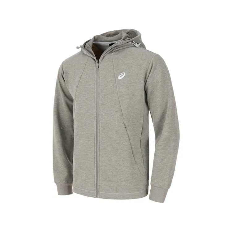ASICS Jackets Men's Gray Coffee Hooded Moderate Other