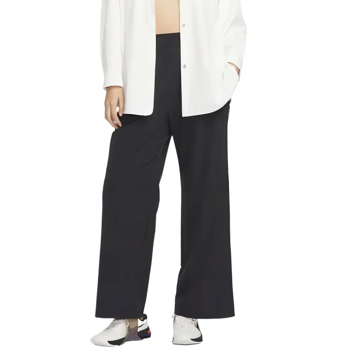 Nike Dri Fit SS25 Casual Pants Women's Black/Dark Smoke Gray