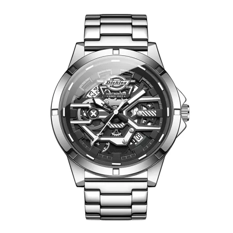 Dickies Darth Vader Collection Wrist Watches Quartz Movement Metal Strap 48*40*11mm Skeleton Dial Men's Watches