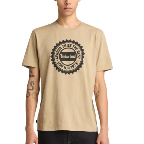 Timberland T Shirts Men's Yellow Crew Neck