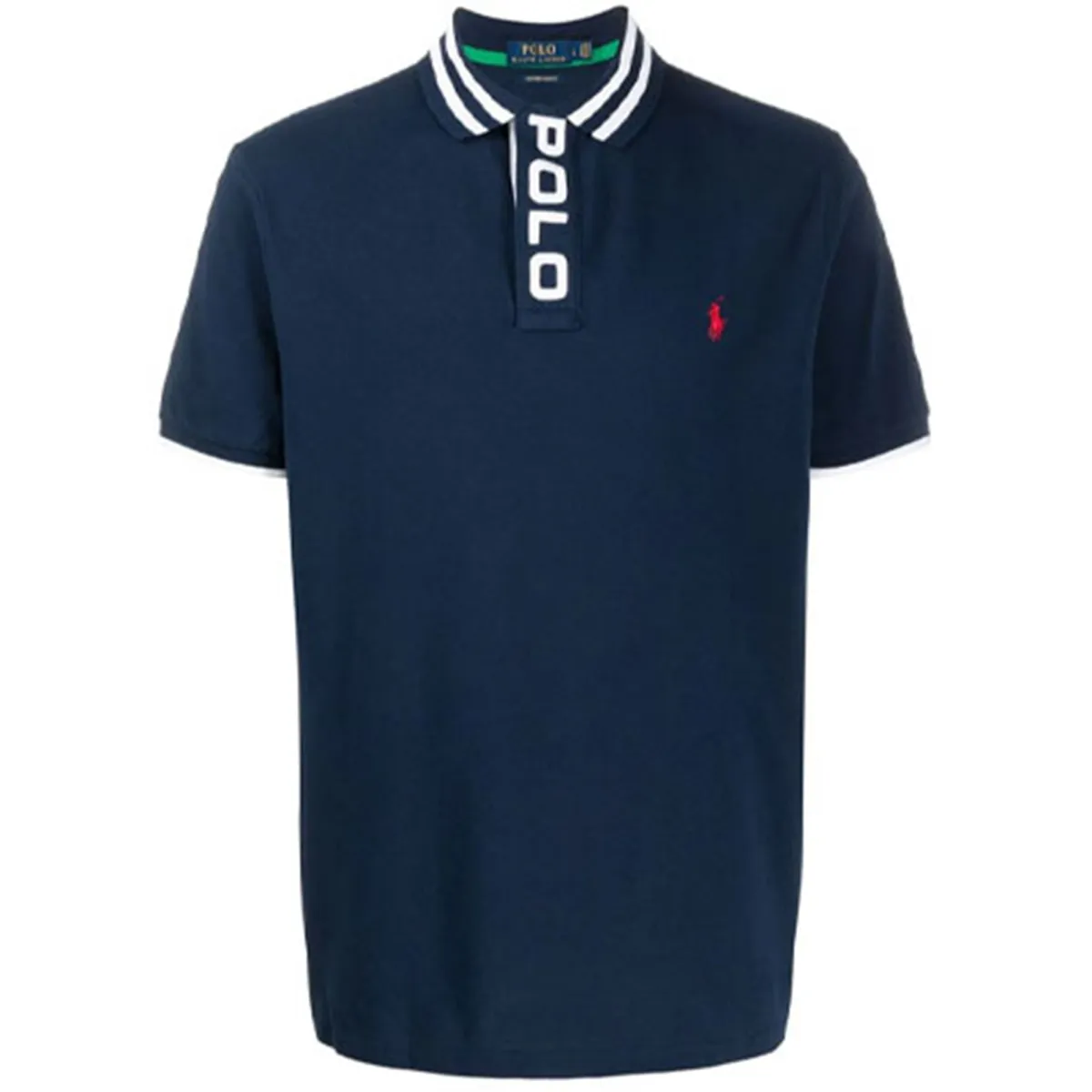 Polo Ralph Lauren FW21 Polo Shirt Custom Slim Fit Men's Marine Blue