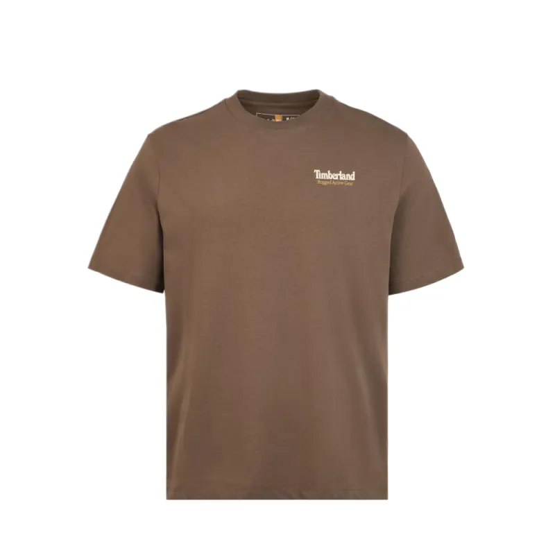 Timberland T Shirts Men's Brown Crew Neck Moderate