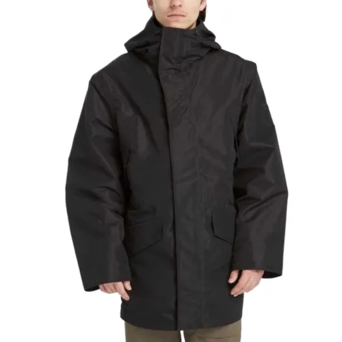 Timberland Jackets Men's Black Hooded Moderate Other