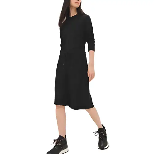 HERMES Casual Long Skirt Women's Black