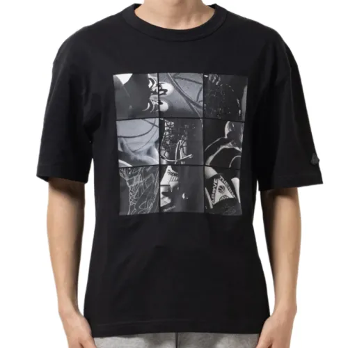 Reebok T Shirts Men's Black Crew Neck