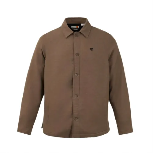 Timberland Shirts Men's Coffee Lapel Moderate