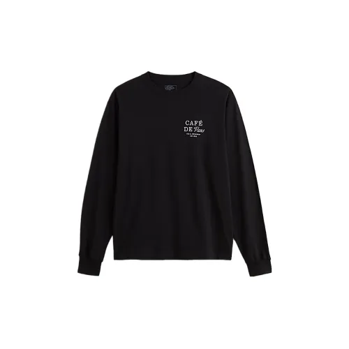 Vans T Shirts Men's Black Crew Neck Moderate