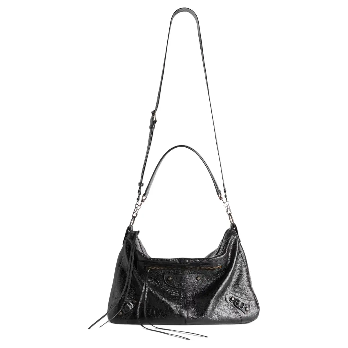 Balenciaga Le City Sheepskin Crossbody Bag, Shoulder Bag Medium Men's Black